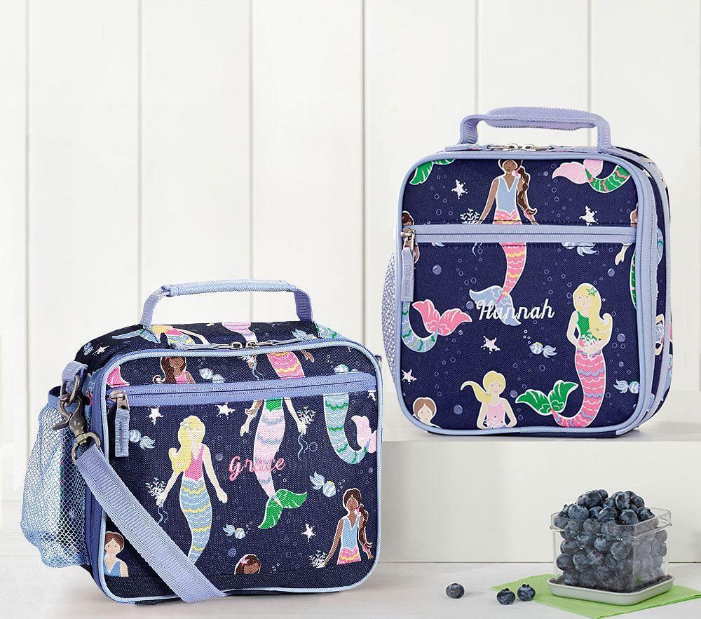 Mackenzie Navy Mermaid Lunch Bag